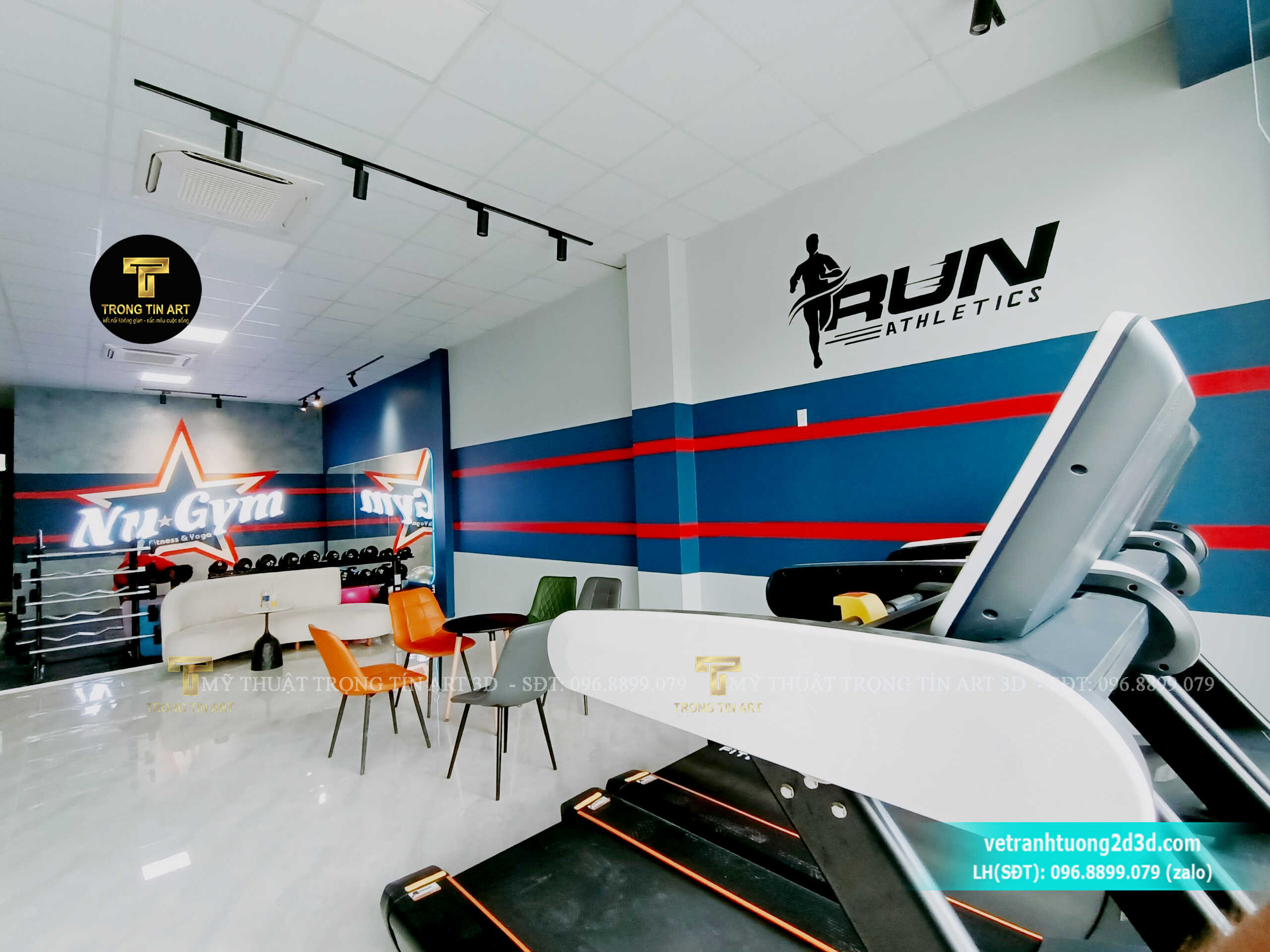 tranh tường phòng gym,vẽ tranh tường phòng tập gym,vẽ tranh tường phòng yoga,vẽ tranh tường boxing,vẽ tranh tường muay thái