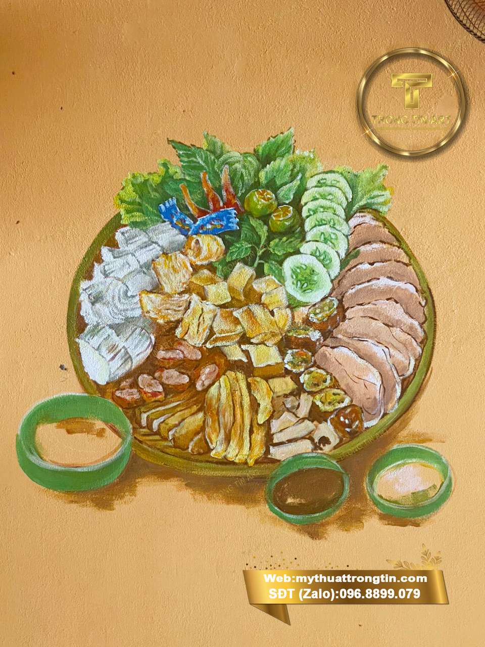 vẽ tranh tường quán bún đậu,vẽ tranh tường quán bún đậu mắm tôm,vẽ tranh tường quán ăn,tranh tường bún đậu đẹp,vẽ tranh mẹp bún đậu