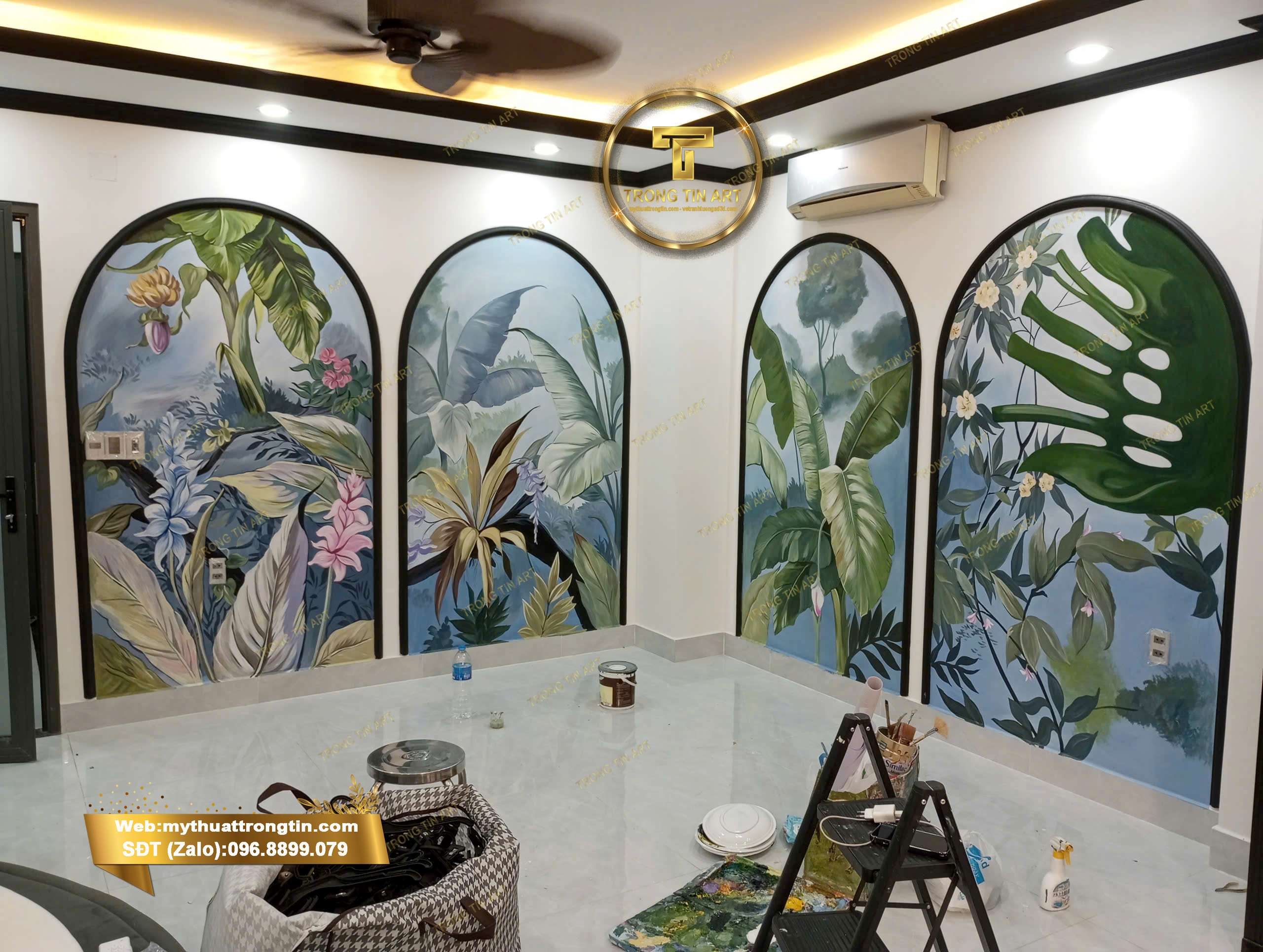 mẫu tranh vẽ tường spa đẹp, vẽ tranh tường spa, mẫu tranh spa, tranh tường hoa sen spa, tranh tường spa nhẹ nhàng, tranh spa thư giãn,tropical