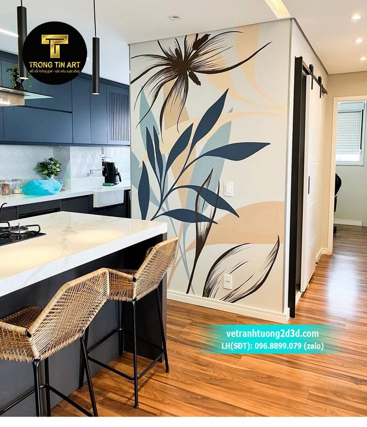 Tranh tường đơn giản ngoài trời chống thấm