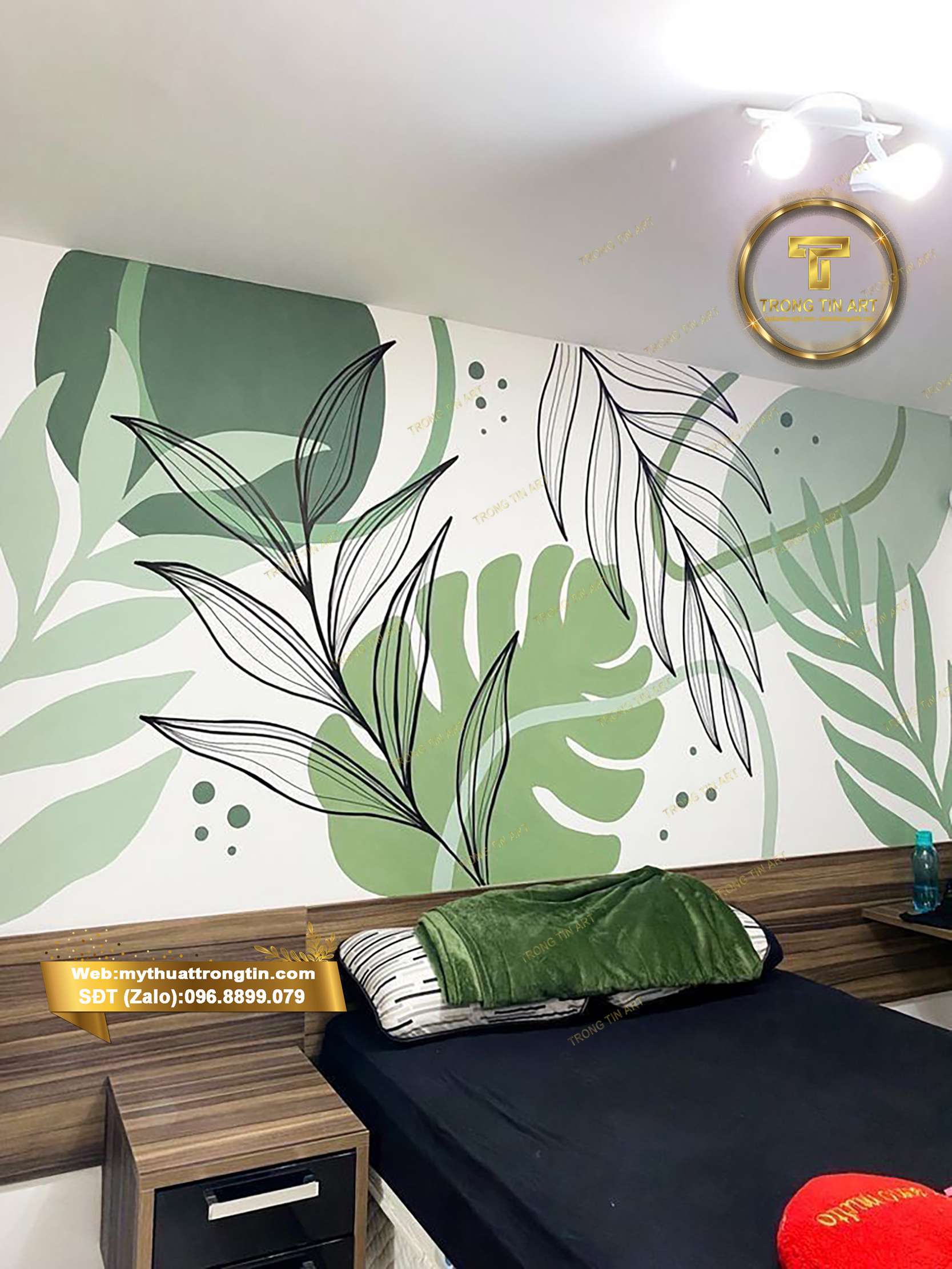 vẽ tranh tường spa, tranh tường spa đẹp, tranh tường phòng spa, vẽ tranh tường thư giãn, tranh tường hoa sen spa,trang trí tiệm spa