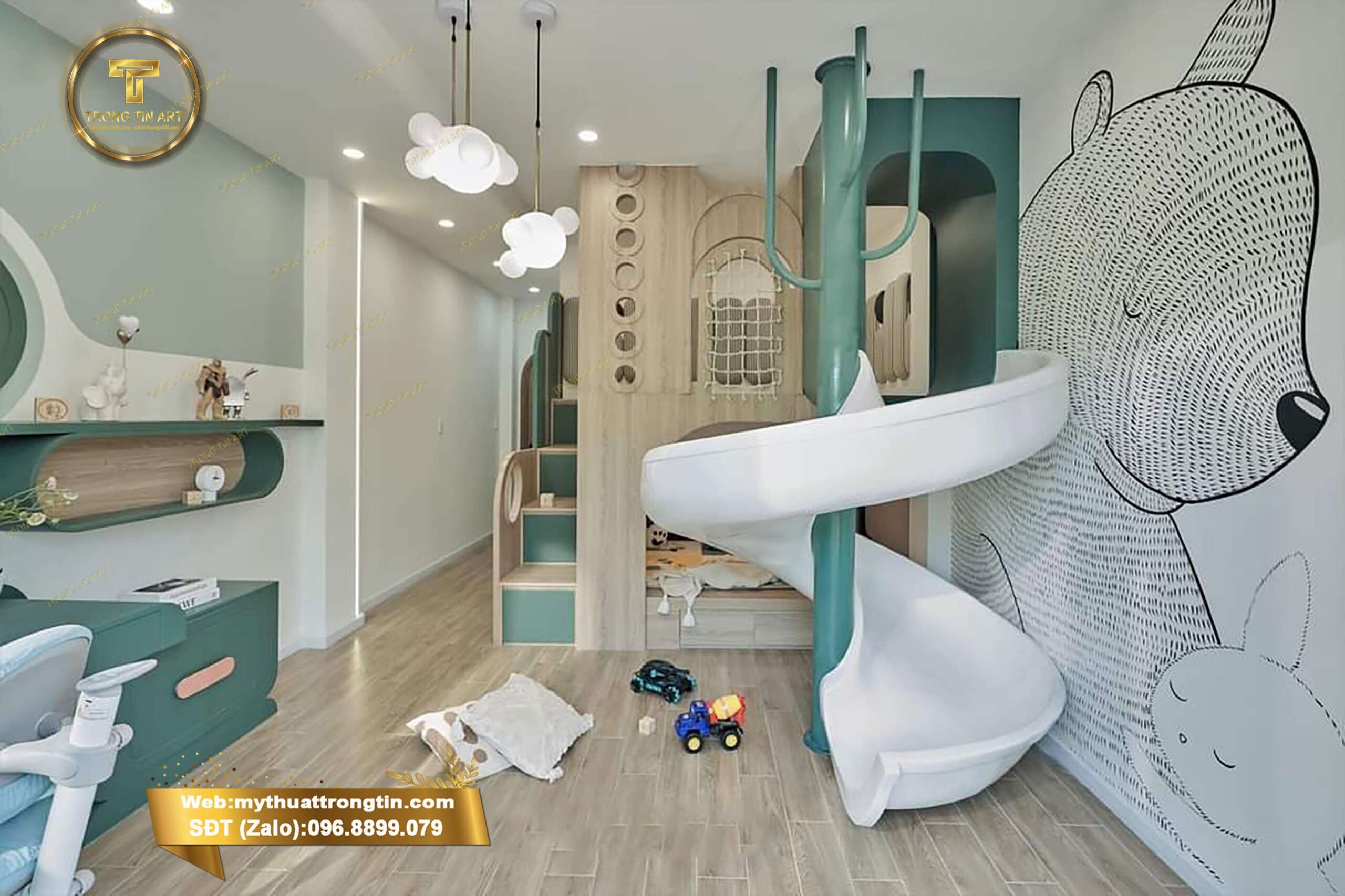 trang trí tranh tường phòng bé, vẽ tranh tường phòng bé, tranh tường hoạt hình cho bé, tranh tường phòng ngủ trẻ em, tranh tường bé gái