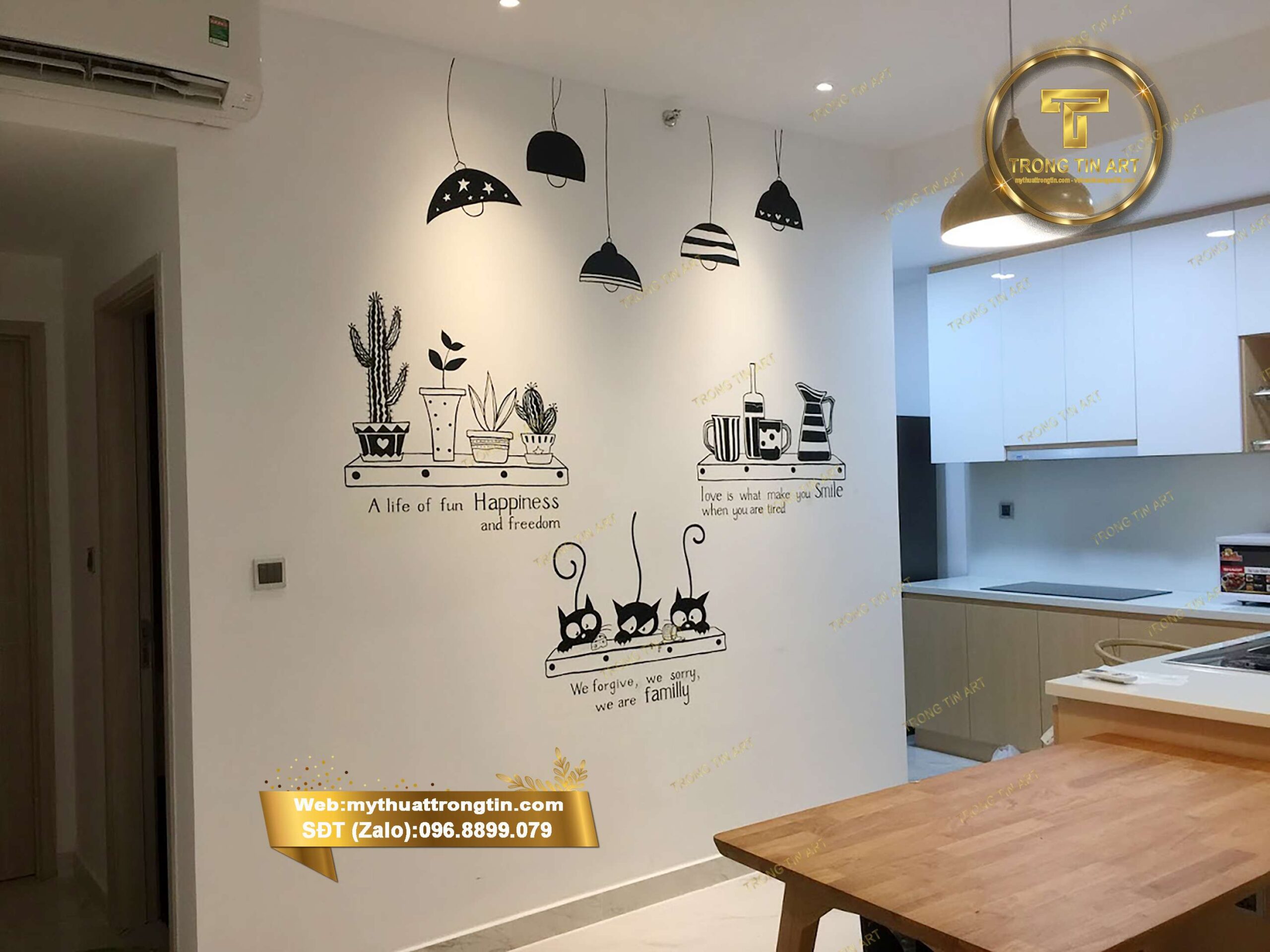 vẽ tranh tường phòng bếp, tranh tường bếp đẹp, vẽ tranh tường bếp hiện đại, tranh tường phòng bếp 3D, tranh tường bếp cổ điển