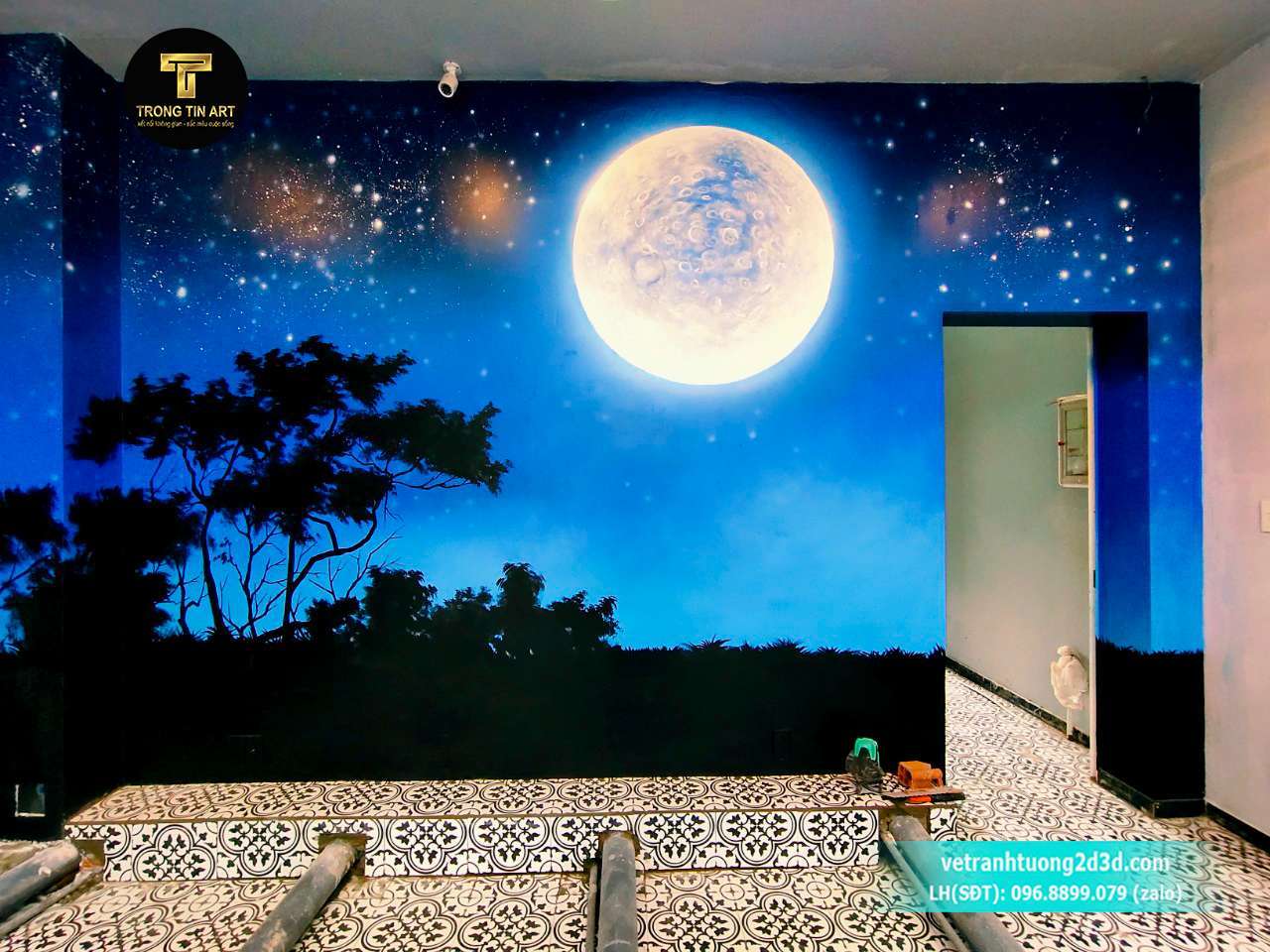 vẽ tranh tường tại Phú Quốc, vẽ tranh tường quán cafe Phú Quốc, tranh tường spa Phú Quốc, tranh tường khách sạn resort, vẽ tranh 3D Phú Quốc