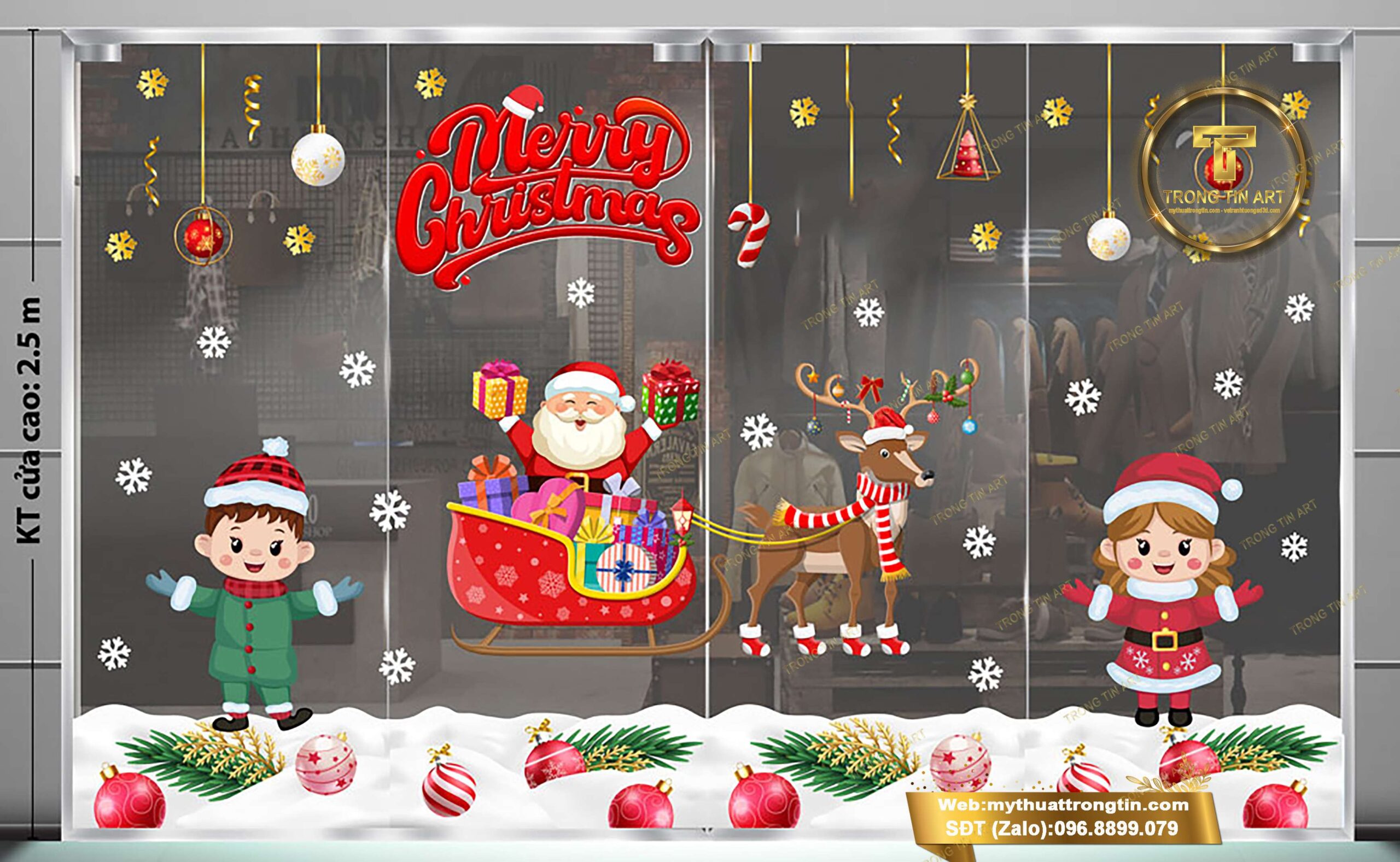 vẽ tranh kính Noel TPHCM, dịch vụ vẽ tranh kính Noel tại TPHCM, tranh kính Giáng Sinh đẹp TPHCM, vẽ tranh kính quán cafe TPHCM,vẽ tranh kính