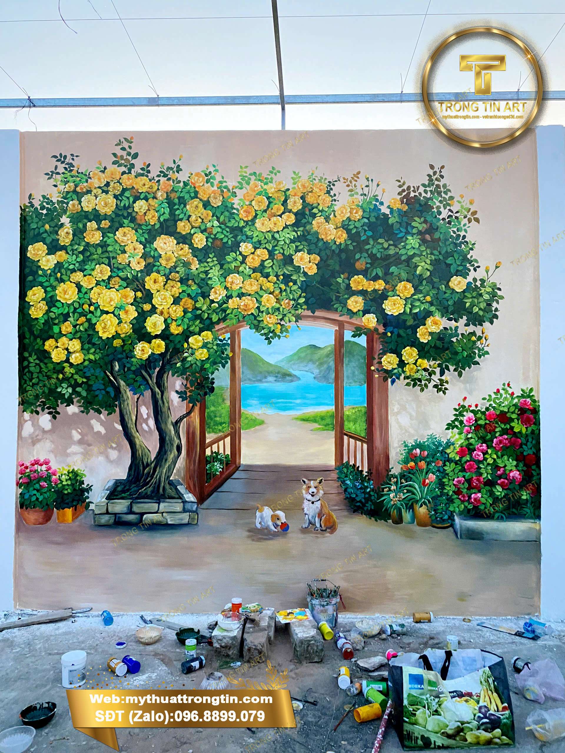 vẽ tường, tranh tường 3d đẹp, tranh tường 3d quán cafe, tranh tường 3d phòng khách, tranh tường 3d spa, vẽ tranh tường 3d, tranh tường