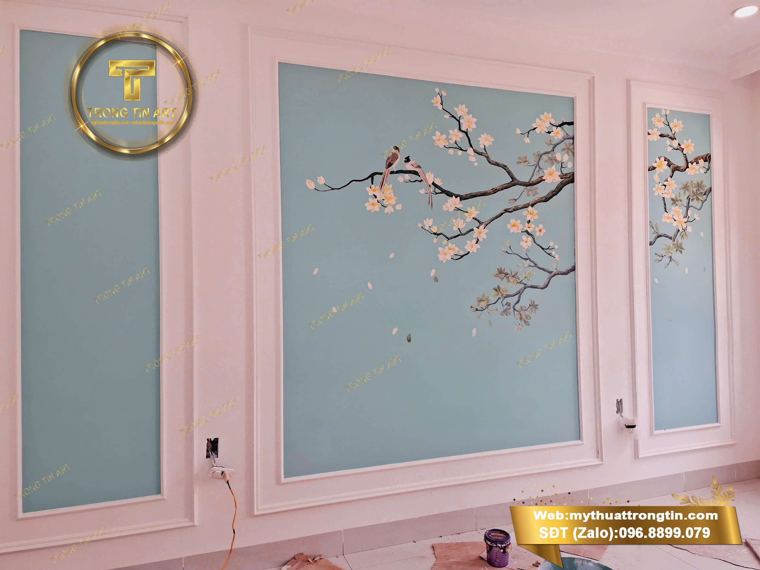 vẽ tranh tường phòng ngủ, vẽ tranh tường phòng ngủ đẹp, vẽ tranh tường đơn giản, vẽ tranh tường đầu giường, vẽ tranh tường nhẹ nhàng