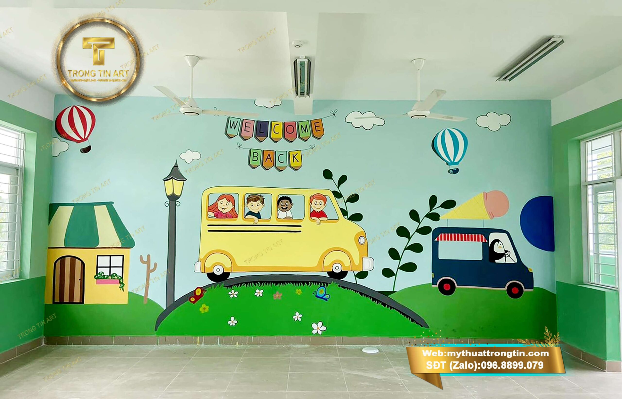 vẽ tranh mầm non tại cần thơ, tranh tường lớp học mầm non cần thơ, vẽ tranh tường nhà trẻ cần thơ, tranh tường khu vui chơi cần thơ
